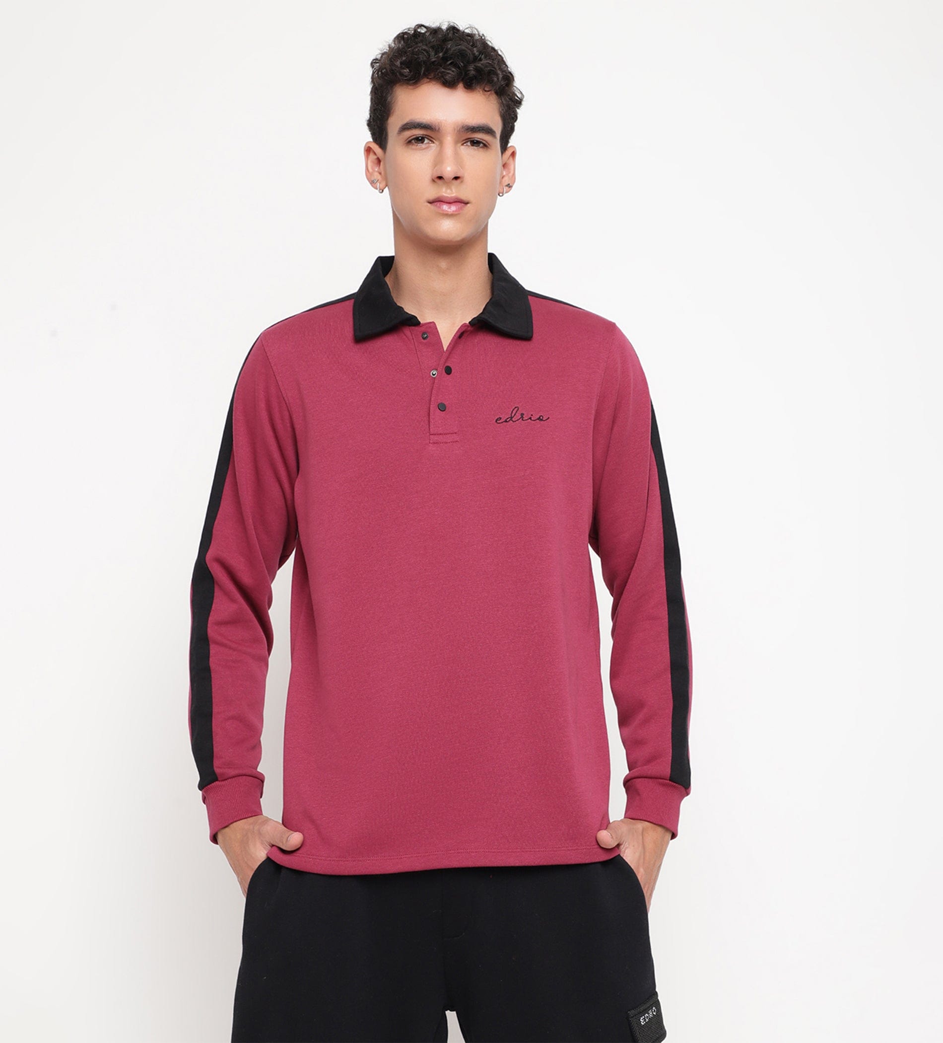 T-shirts Polo T-Shirt Pink Striped Polo for Men