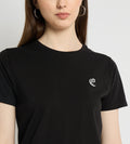 T-shirts T-Shirt Black Regular T-Shirt For Women