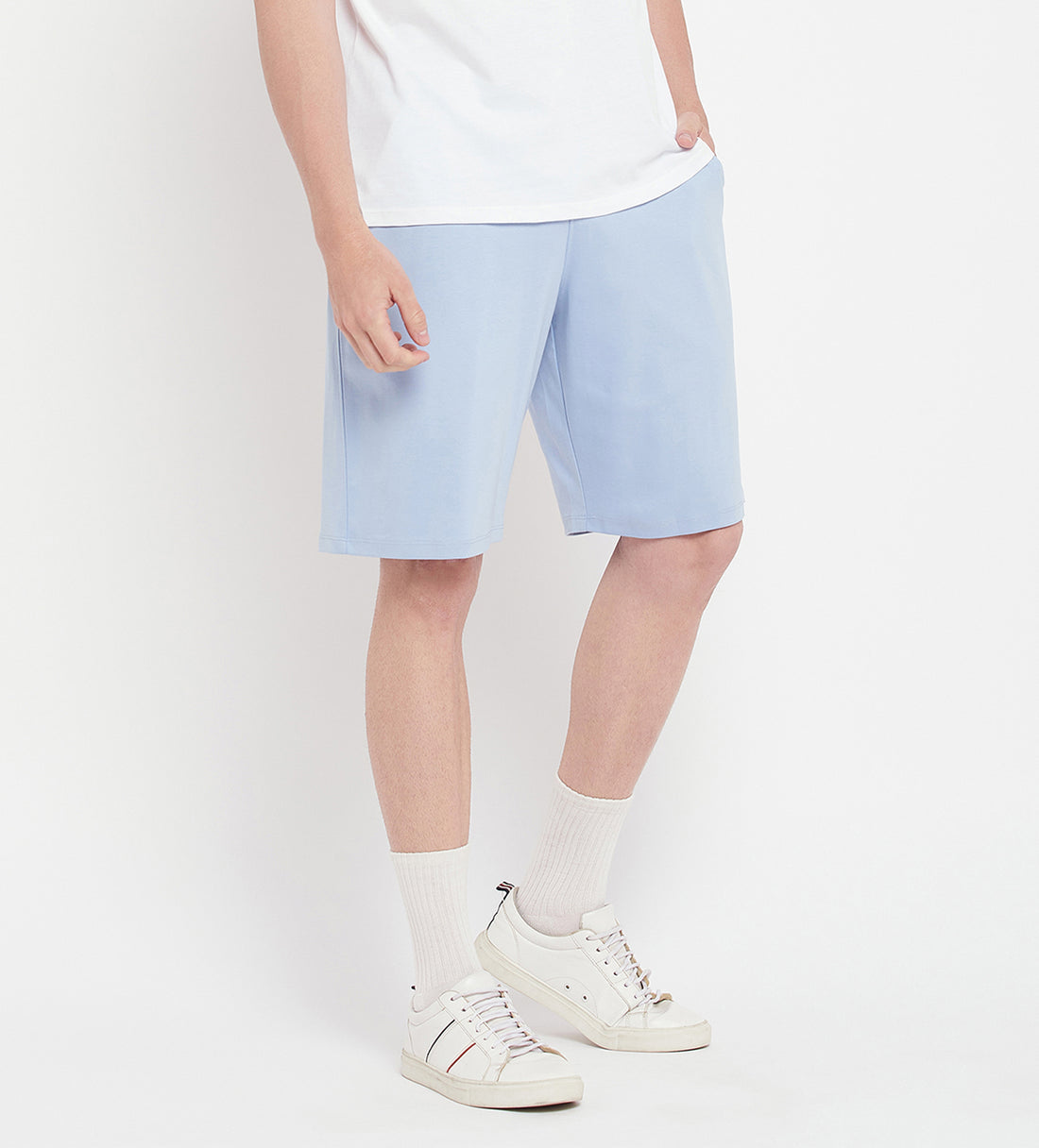 Sky Blue Obsession Regular Fit Shorts for Men - EDRIO