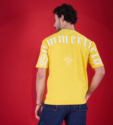 Yellow Sunburst T-shirt For Men