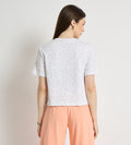 White Crop T-Shirt For Women - EDRIO