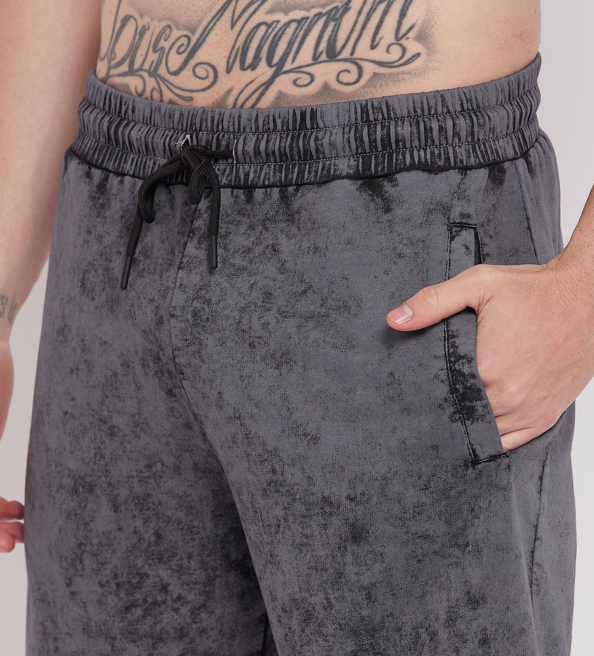 Men Splash Print Shorts