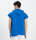 Edrio India T-Shirt Men Blue Sleeveless Hoodie