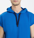 Edrio India T-Shirt Men Blue Sleeveless Hoodie