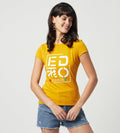 Edrio India T-Shirt Women Mustard Compact Cotton Graphic Print Tee