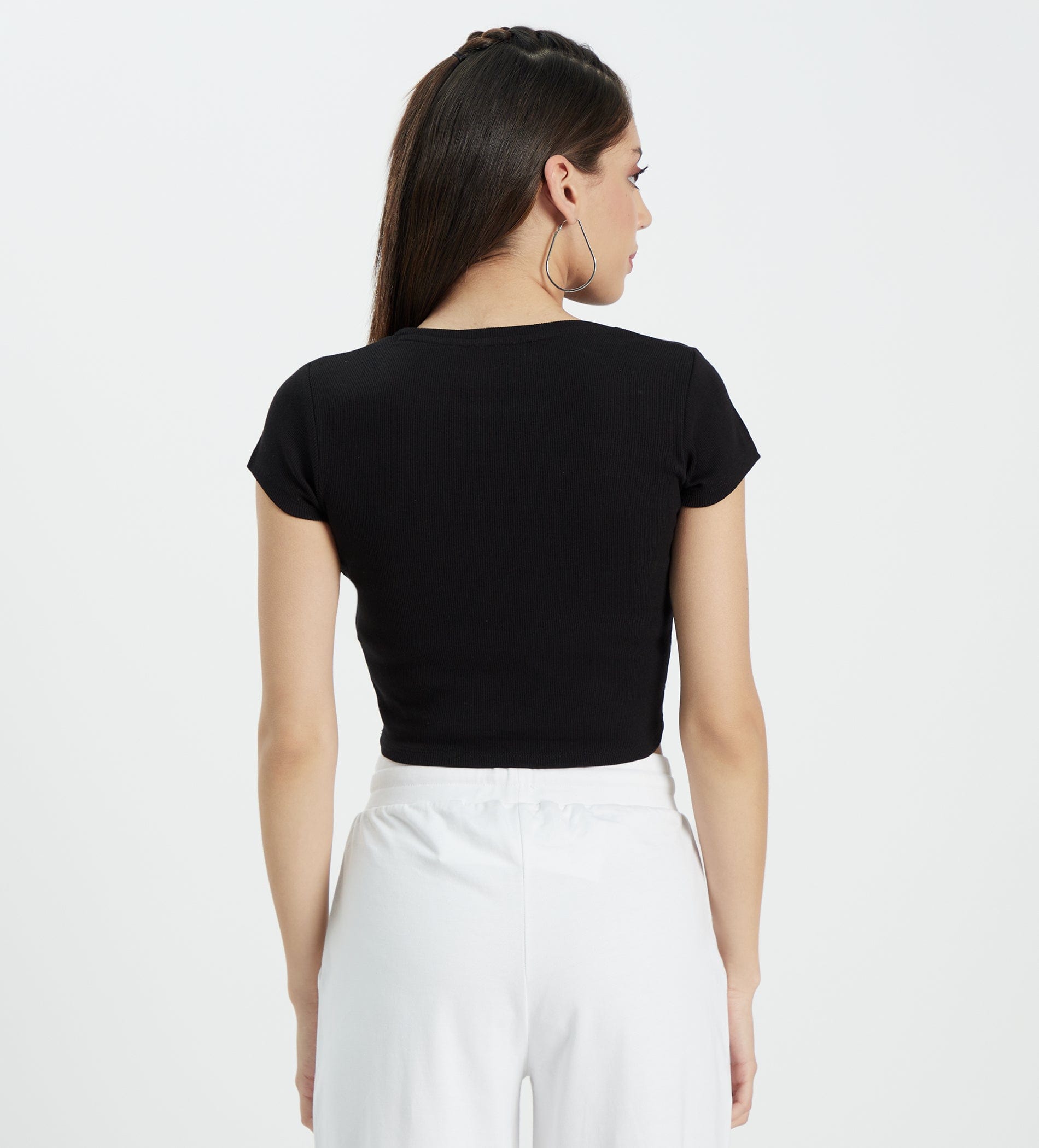 Edrio India Top Women Black Must Have Crop Top