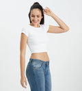 Edrio India Top Women White Must Have Crop Top