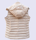 Half sleeves Jacket Gilet Sleek Sleeveless Fawn Down Puffer