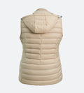 Half sleeves Jacket Gilet Sleek Sleeveless Fawn Down Puffer