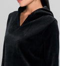 Hoodies Hoodies & Sweatshirts BLACK  PLACKET HOODIE SWEATSHIRT