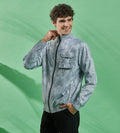 Jackets Jacket Grey Marble Printed All Season Jacket For Men