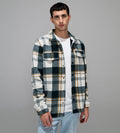 Jackets Shacket Fur-Layered Check Comfort shacket