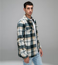 Jackets Shacket Fur-Layered Check Comfort shacket