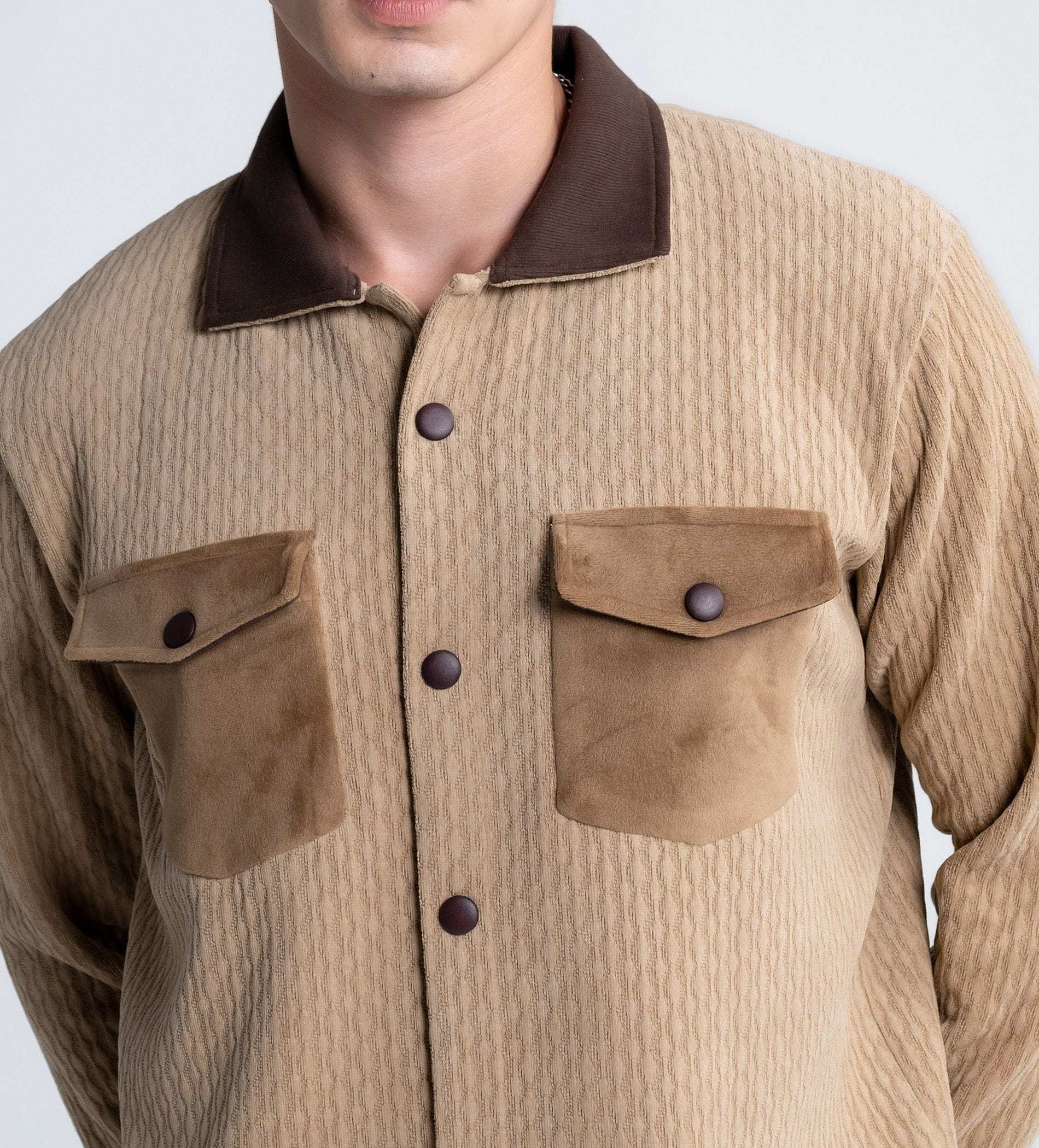 Jackets Shacket Winter Warmth beige Shacket