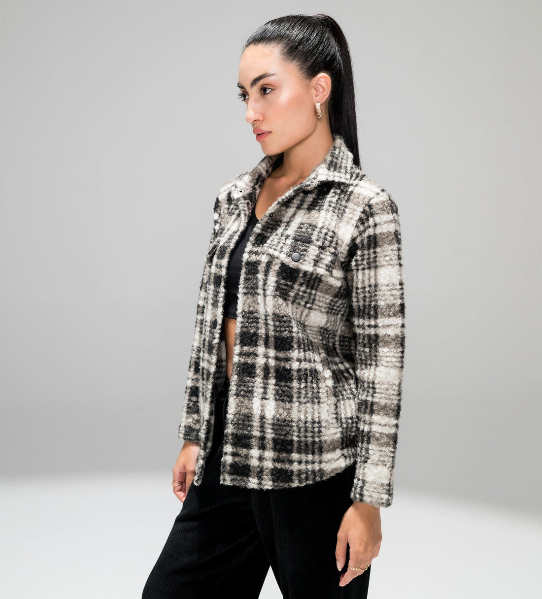 Jackets Shackets FLANNEL CHECK SHACKET FOR WOMEN