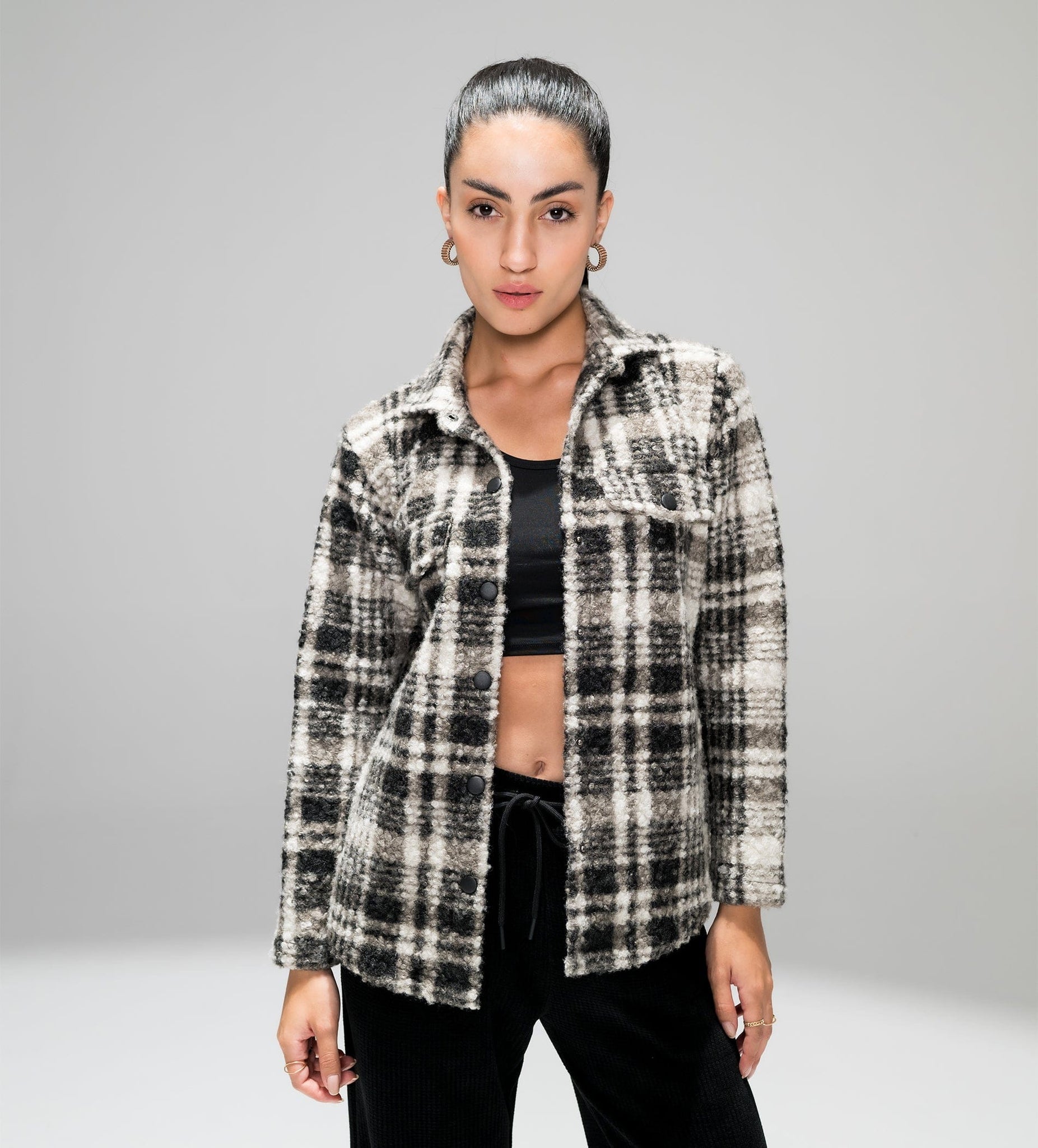 Jackets Shackets FLANNEL CHECK SHACKET FOR WOMEN