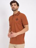 Polos Polo T-Shirt Espresso Polo T-Shirt With Black Highlights