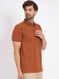 Polos Polo T-Shirt Espresso Polo T-Shirt With Black Highlights