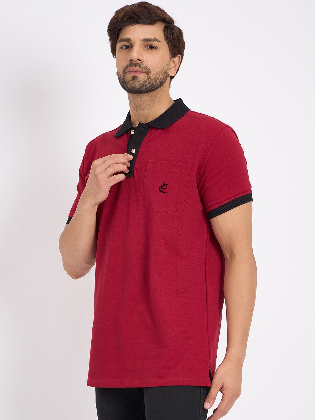 Polos Polo T-Shirt Maroon Polo T-Shirt For Men