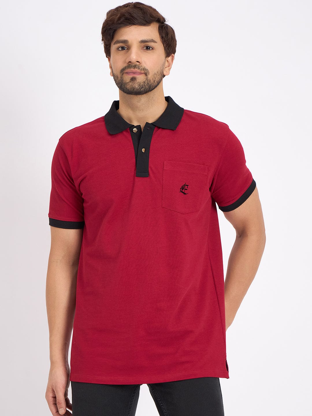 Polos Polo T-Shirt Maroon Polo T-Shirt For Men