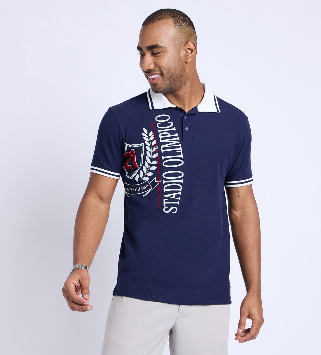 Polos Polo T-Shirt Navy 21 Polo T-shirt For Men