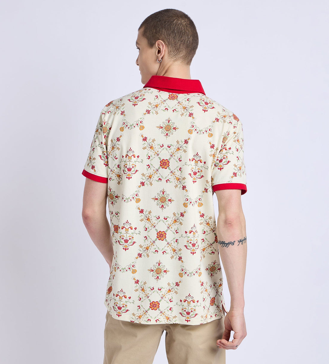 Polos Polo T-Shirt Off White Blossom Polo T-shirt For Men