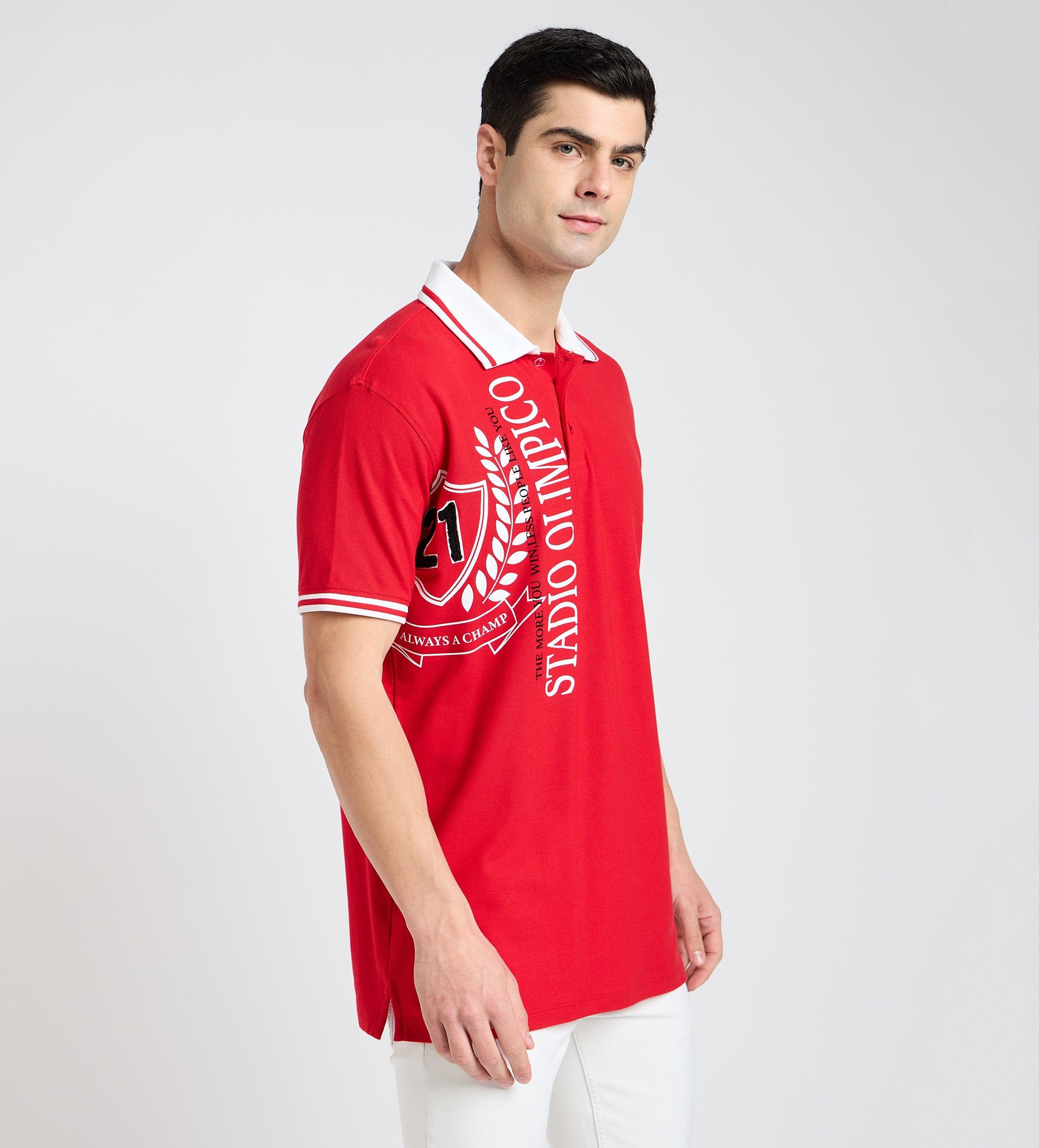 Polos Polo T-Shirt Red 21 Polo T-shirt For Men
