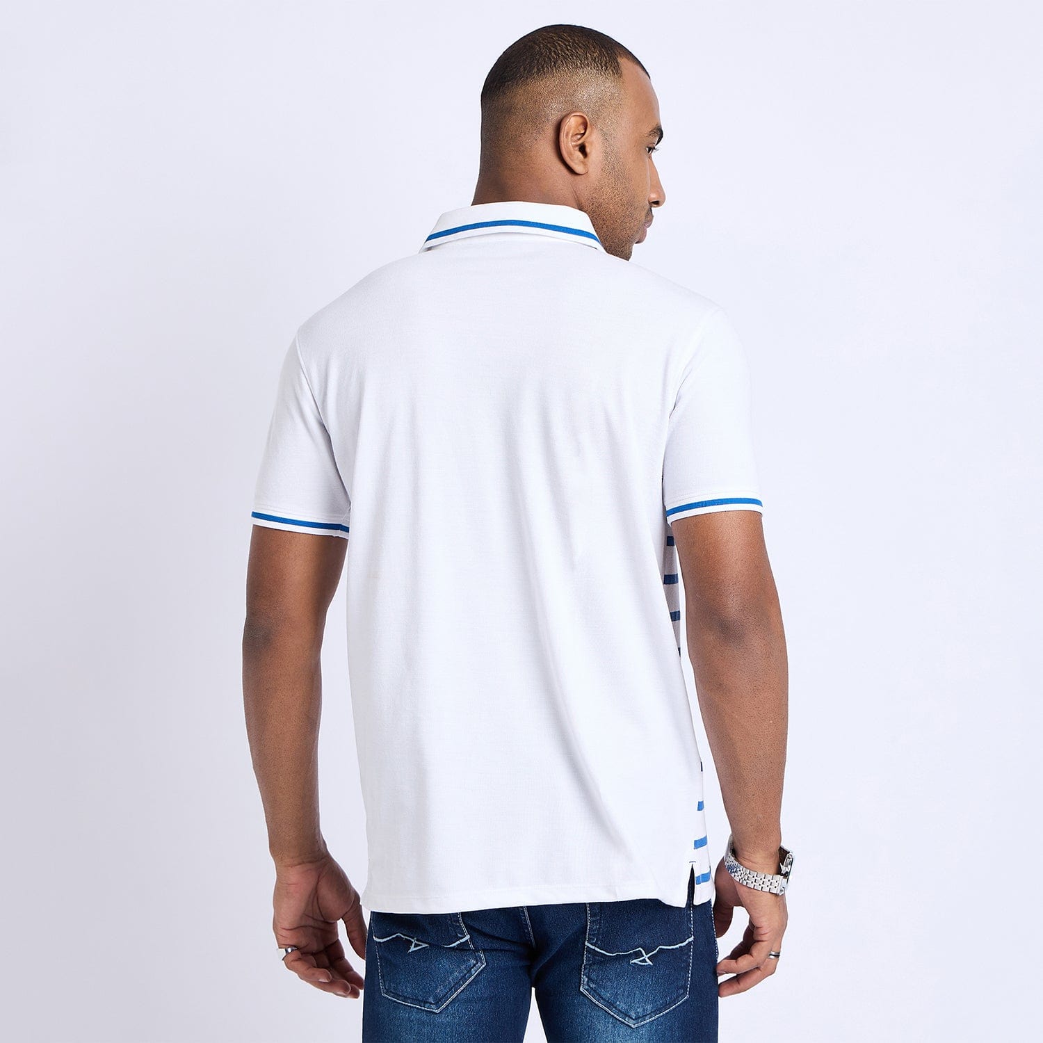 Polos Polo T-Shirt Refined Striper Horizontal Polo T-Shirt