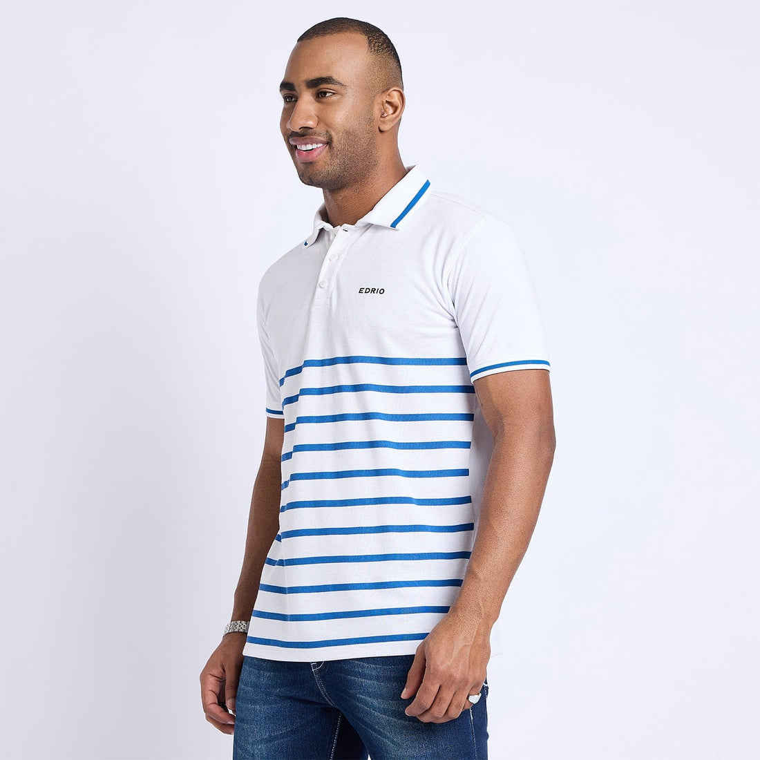 Polos Polo T-Shirt Refined Striper Horizontal Polo T-Shirt