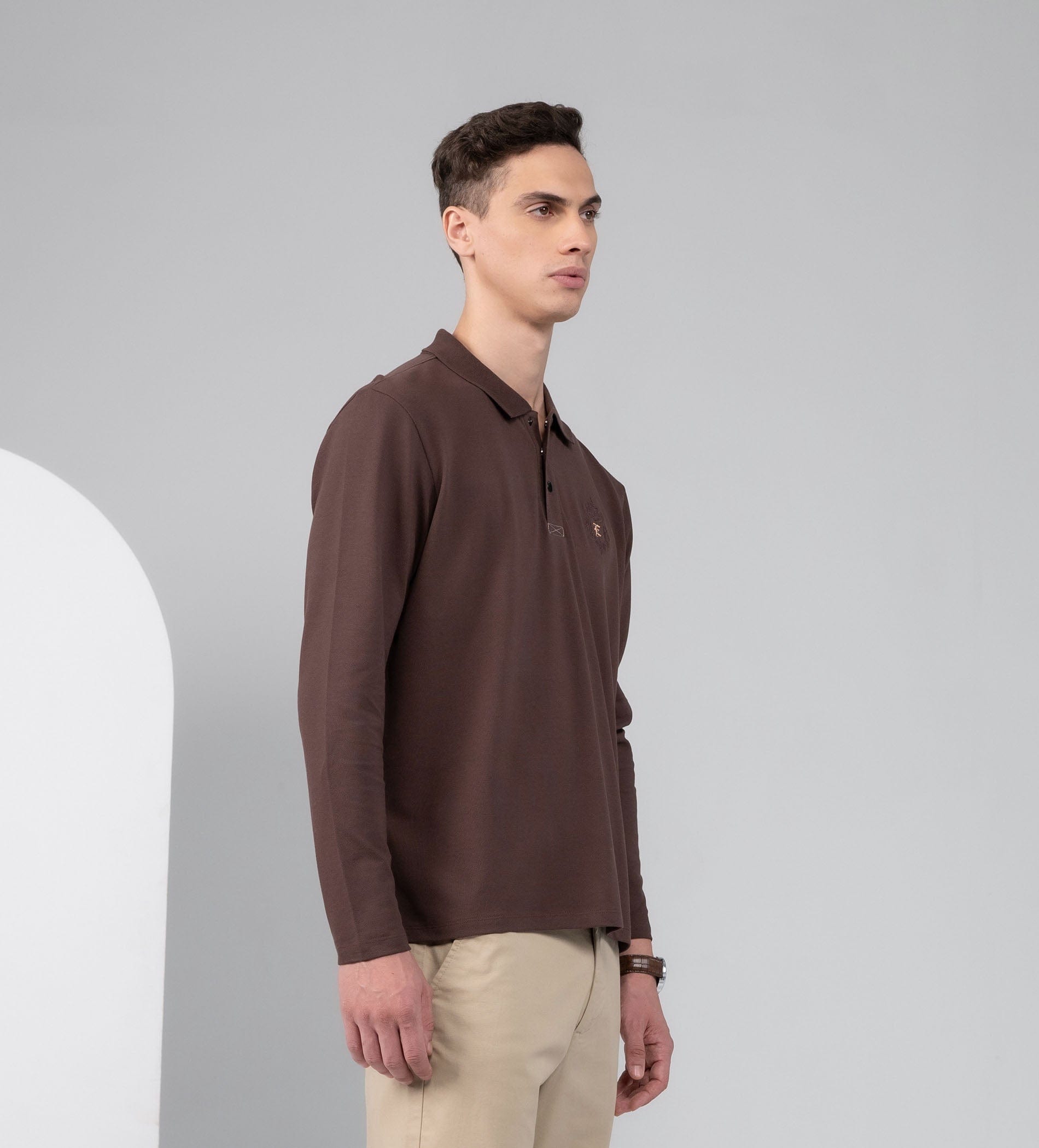 Polos Polo T-Shirt Rich brown rugby t-shirt for men