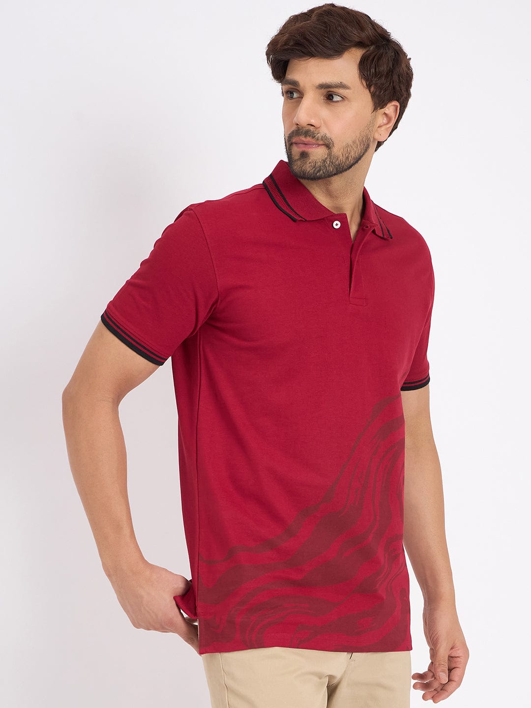 Polos Polo T-Shirt Tone-On-Tone Polo T-Shirt