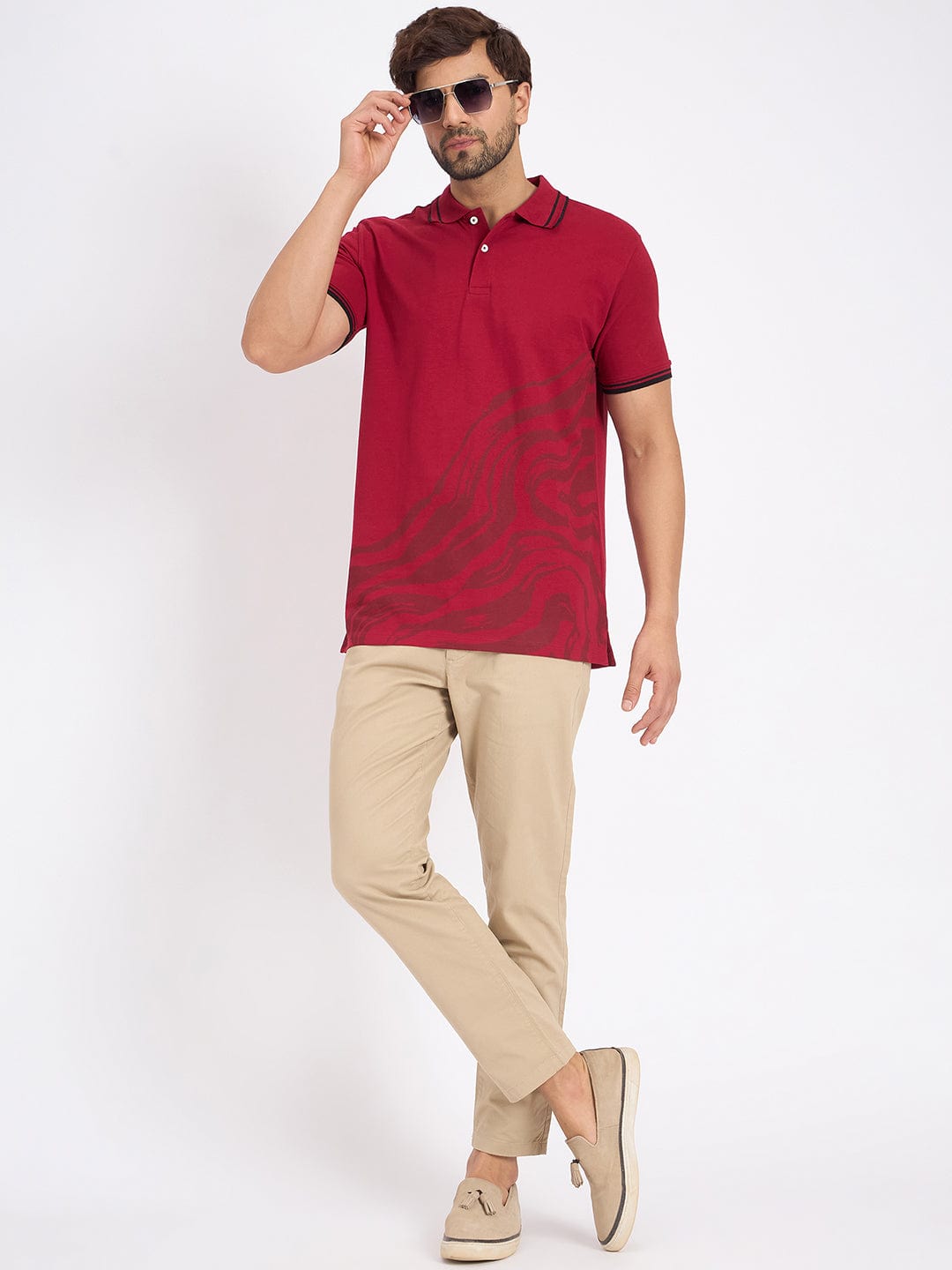 Polos Polo T-Shirt Tone-On-Tone Polo T-Shirt