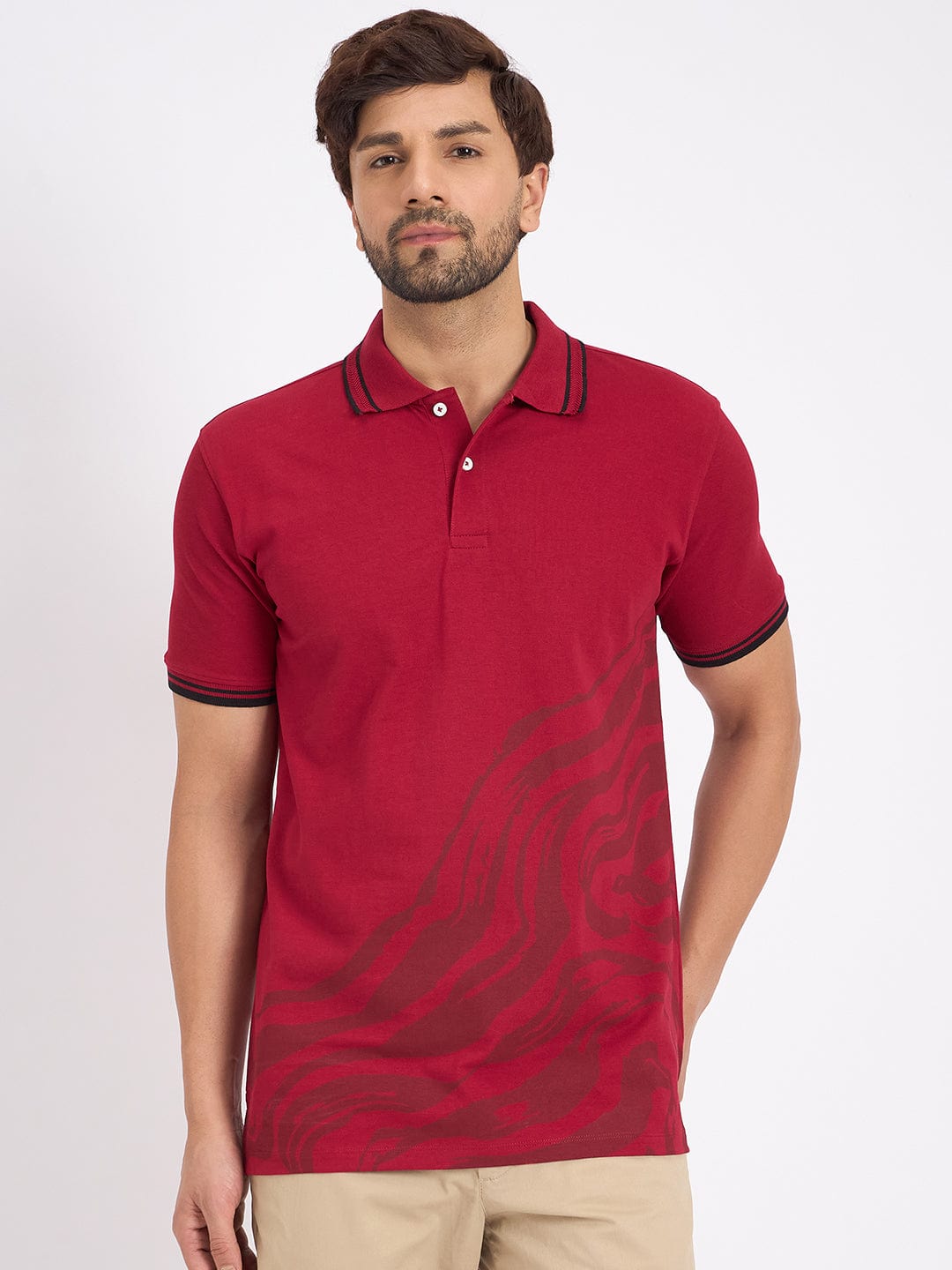 Polos Polo T-Shirt Tone-On-Tone Polo T-Shirt