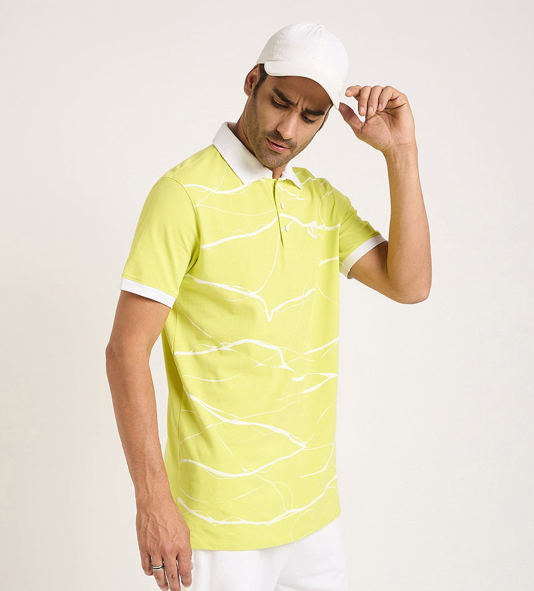 Polos T-Shirt Neon Abstract Fusion T-Shirt For Men