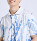 Shirts Shirts Blue Aquatic Elegance Shirt For Men