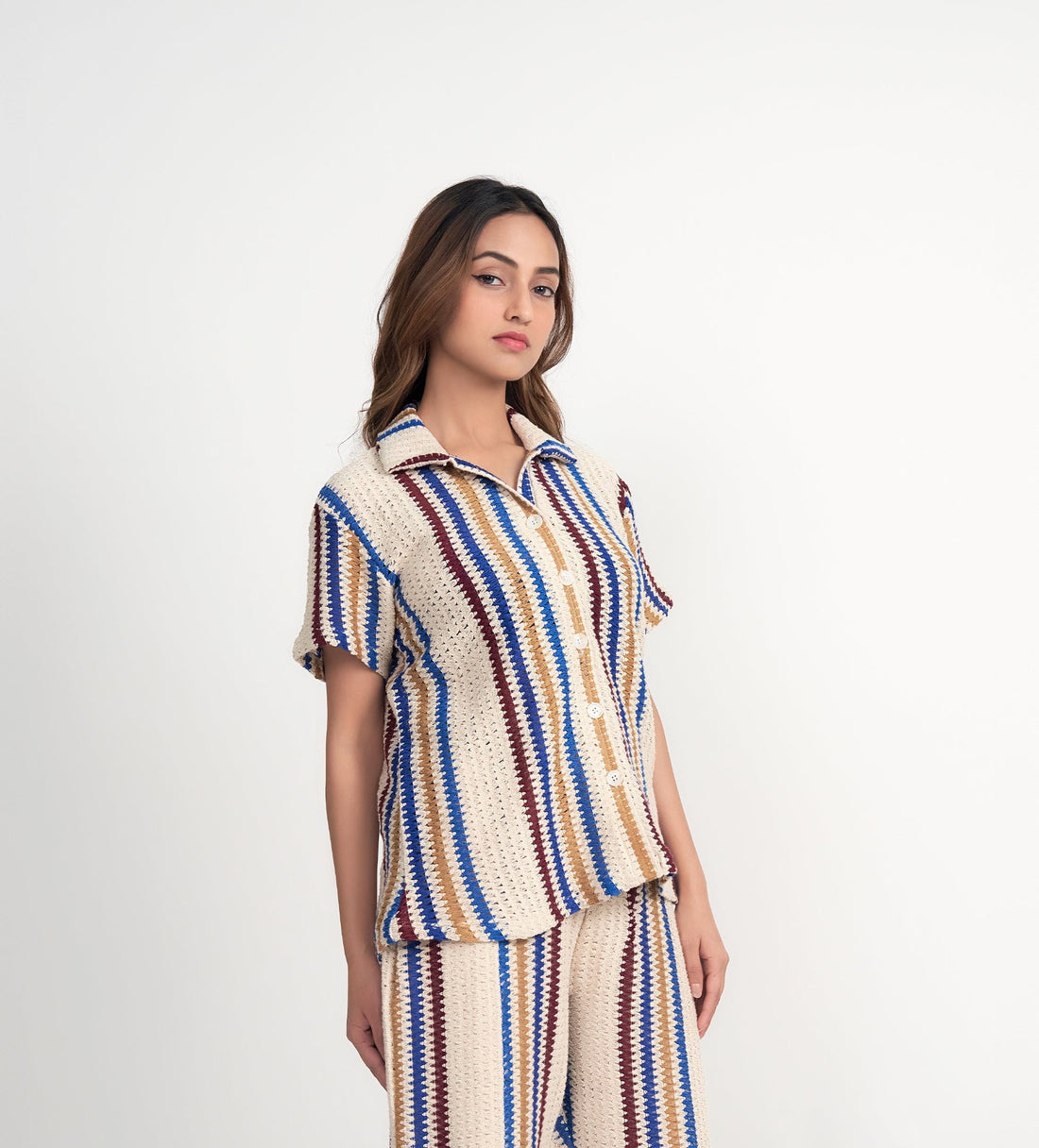 Shirts Shirts Multi colour Crochet Shirt