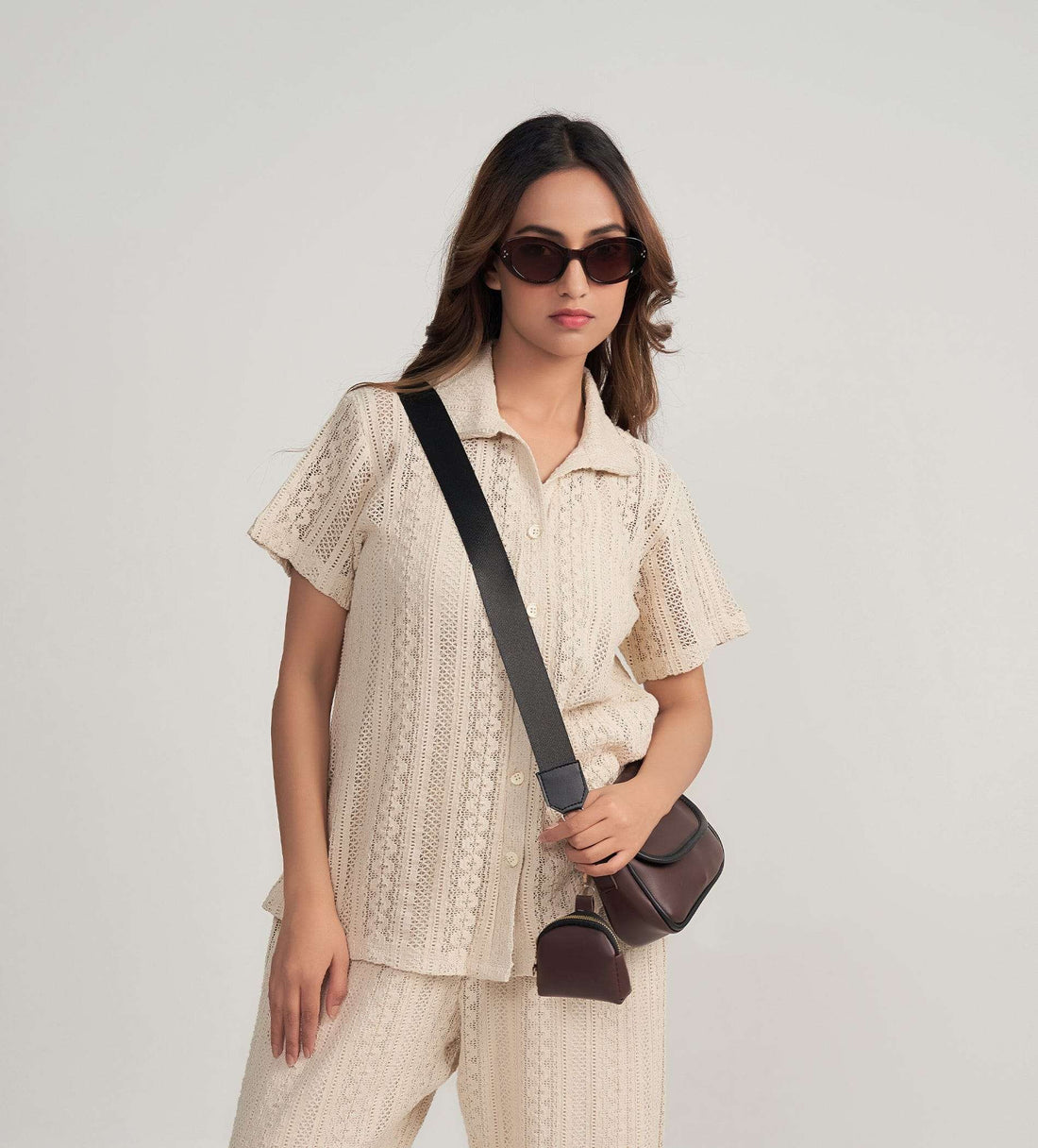 Shirts Shirts Soft Cream Crochet Shirt