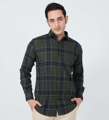 Shirts Woven Shirts Edge-Lit Plaid Shirt