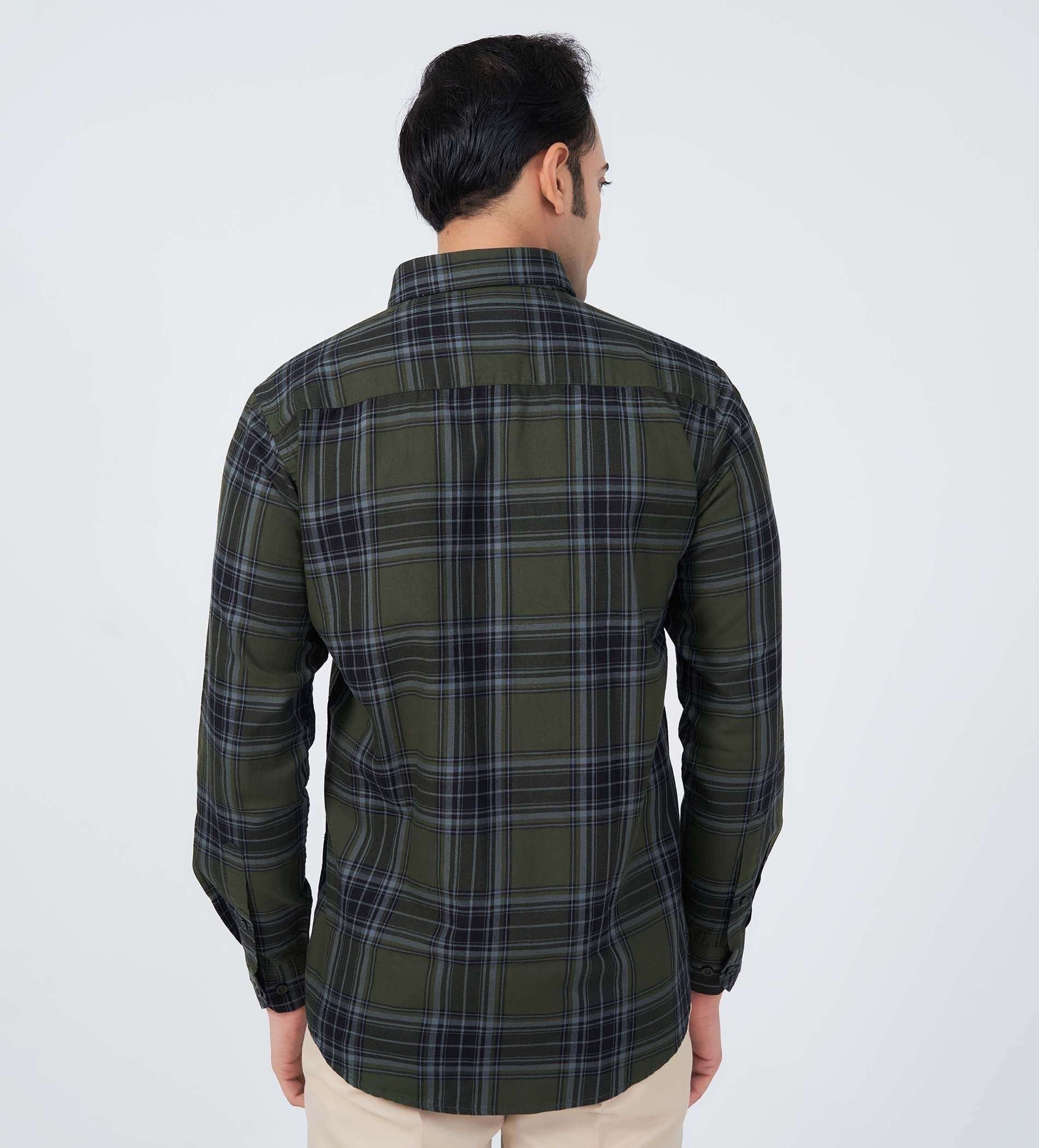 Shirts Woven Shirts Edge-Lit Plaid Shirt