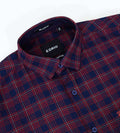 Shirts Woven Shirts Indigo Check Statement