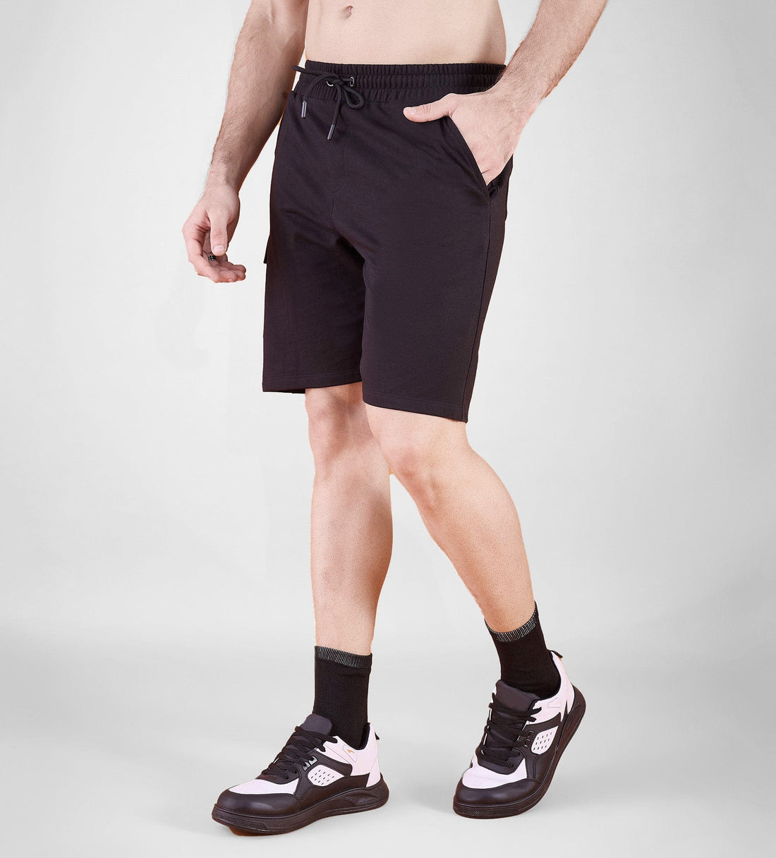 Shorts Shorts Black Bold Emblem Shorts For Men