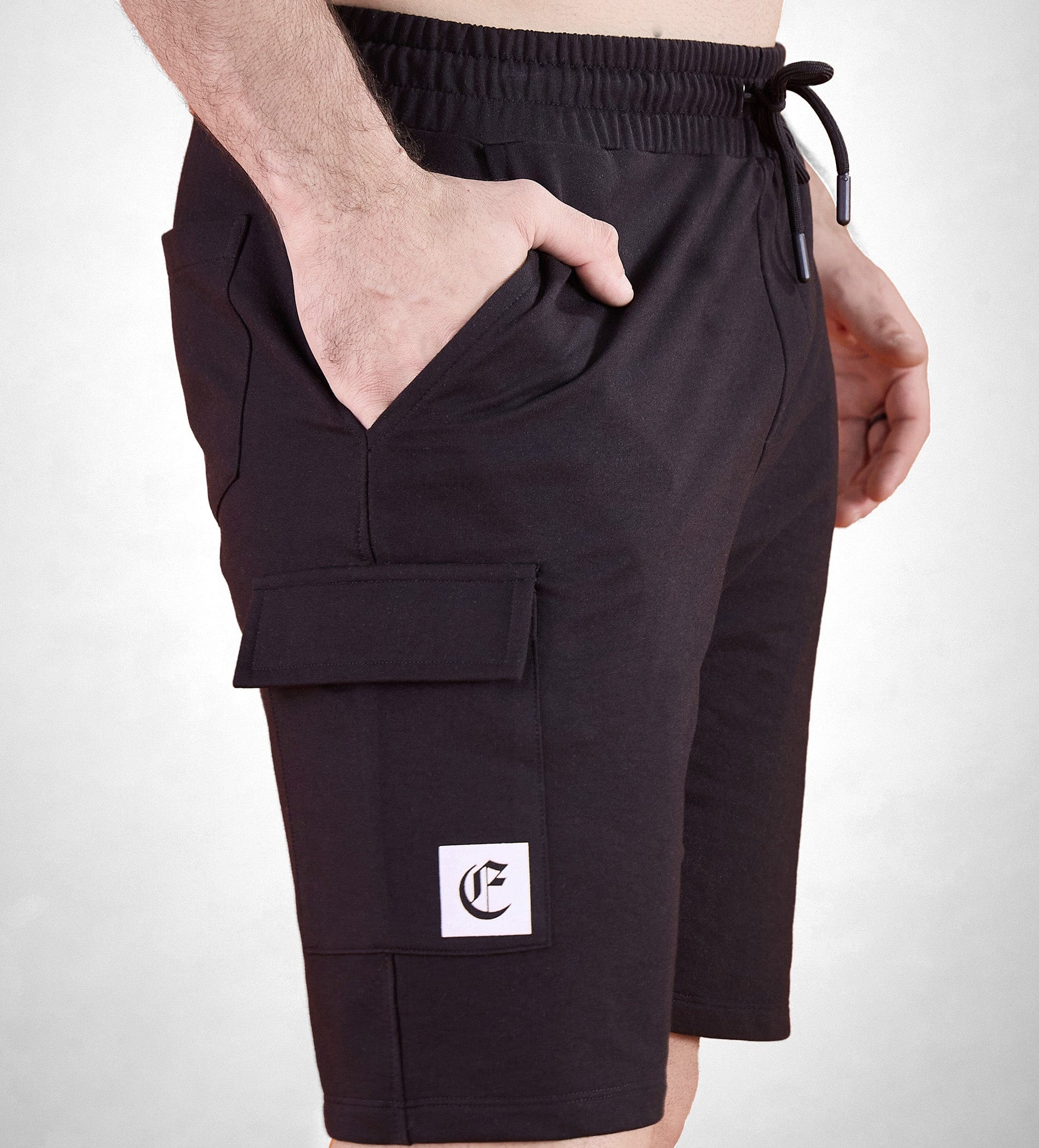 Shorts Shorts Black Bold Emblem Shorts For Men