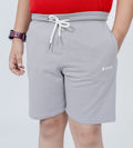 Shorts Shorts Grey Kids Shorts with White Piping