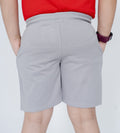 Shorts Shorts Grey Kids Shorts with White Piping