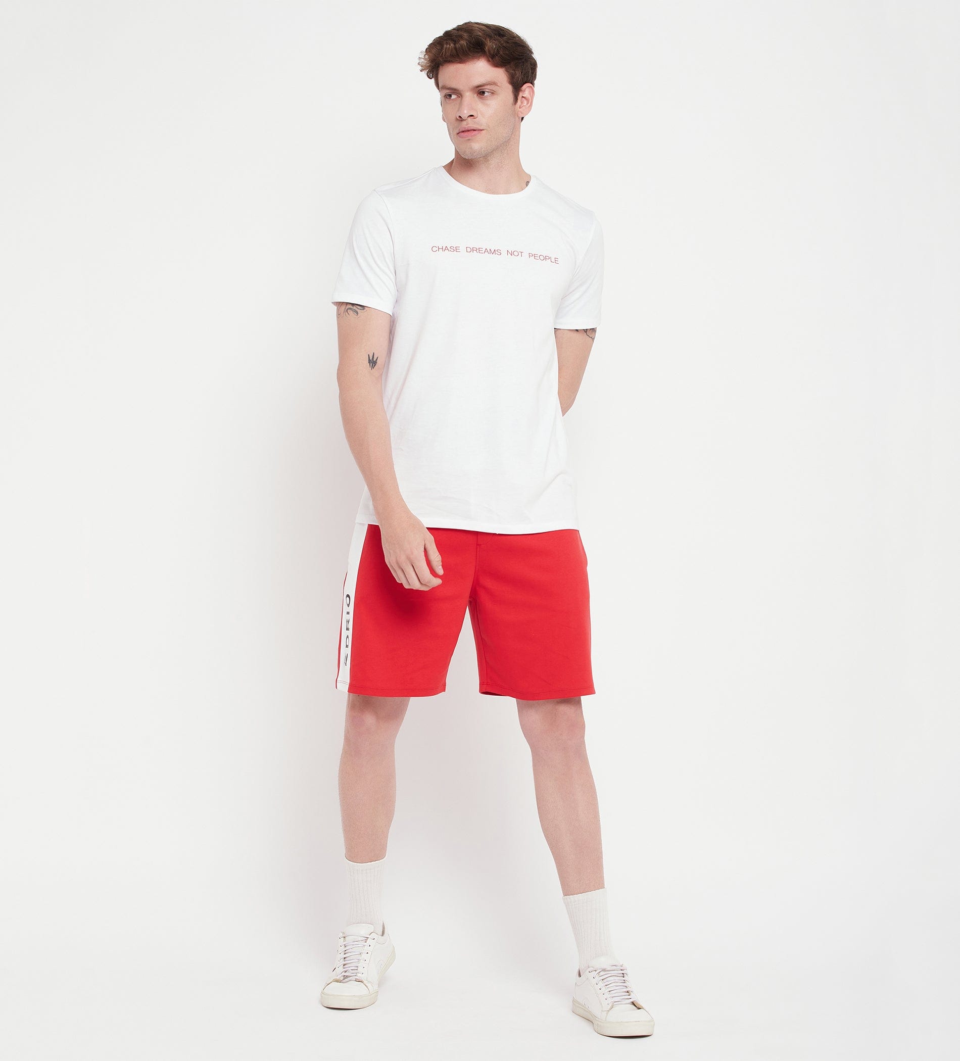 Shorts Shorts Red Printed Regular Fit Shorts for Men