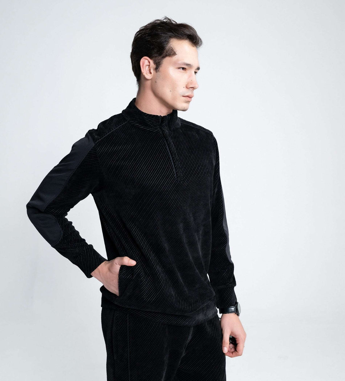 Sweatshirts Half Zip Sweatshirts Muted Luxe half zip Sweatshirt