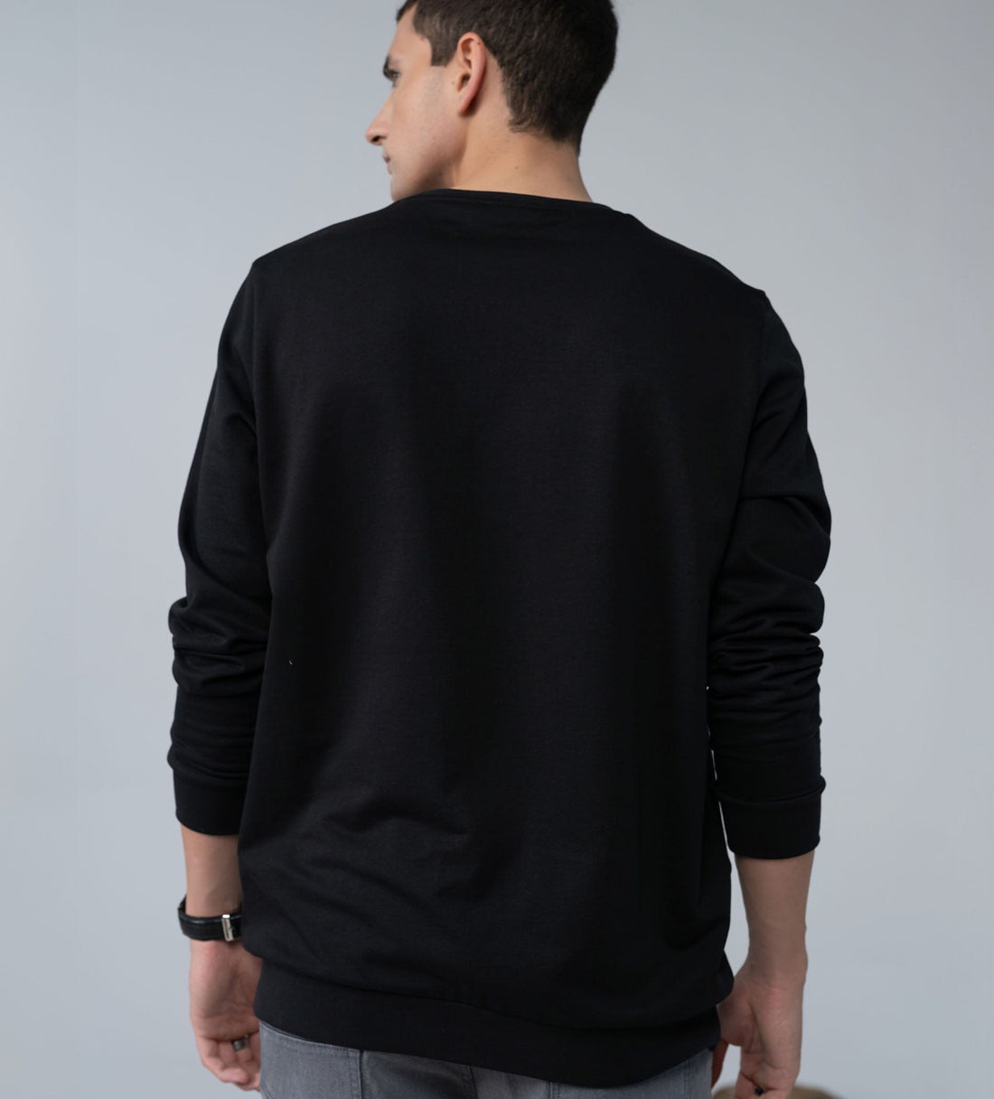 Sweatshirts Hoodies & Sweatshirts Black Luxury Patch Sweatshirt