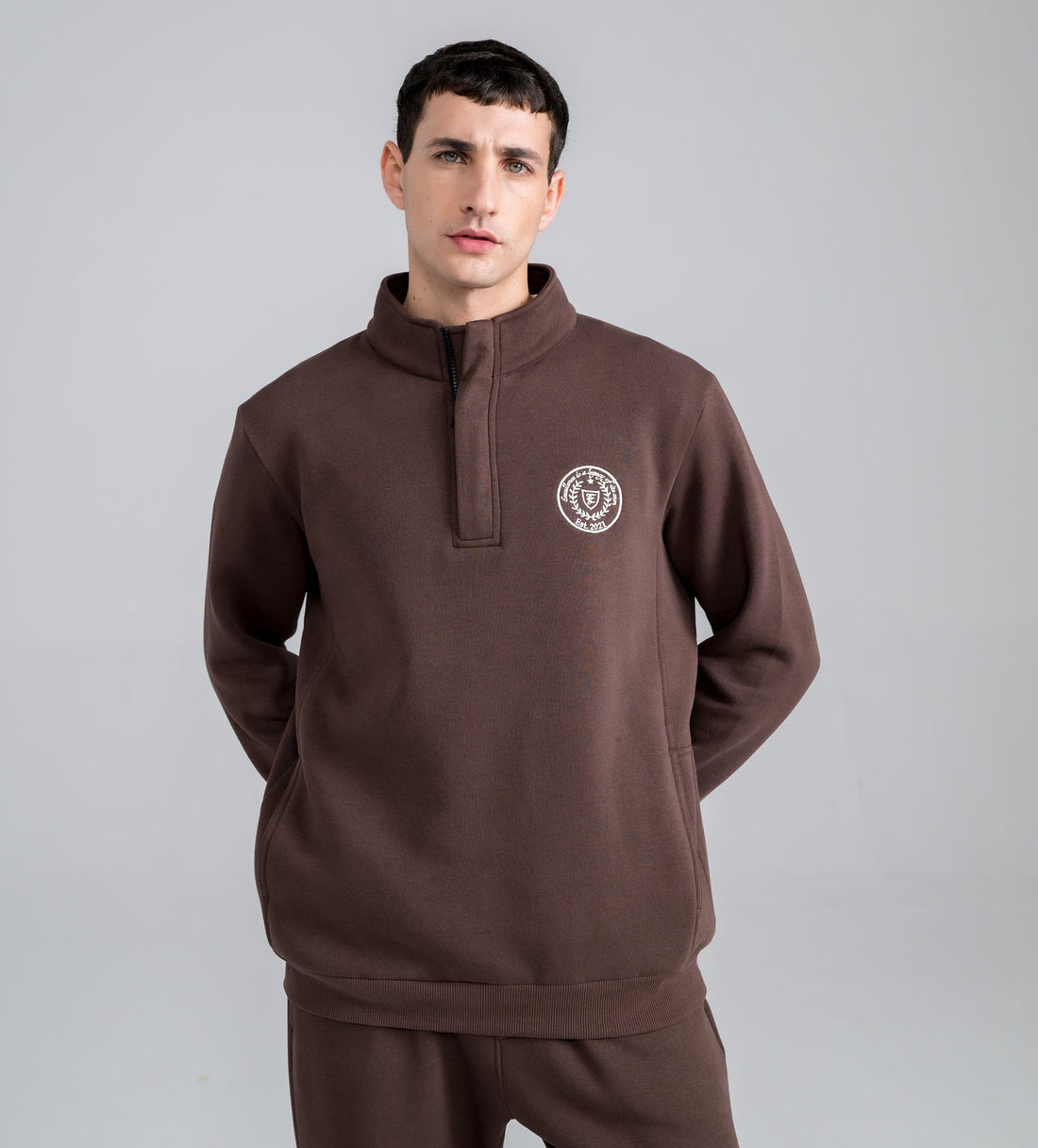 Sweatshirts Hoodies & Sweatshirts Cocoa Comfort half Zip sweatshirt