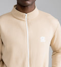 Sweatshirts Hoodies & Sweatshirts Minimalist Beige Zip up sweatshirt