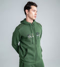 Sweatshirts Hoodies & Sweatshirts Olive Horizon front zipper sweatshirt